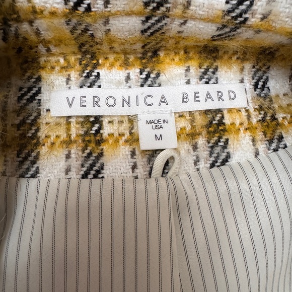 VERONICA BEARD Jin Dickey Brushed Checked Cotton-Blend Coat - Picture 6 of 11